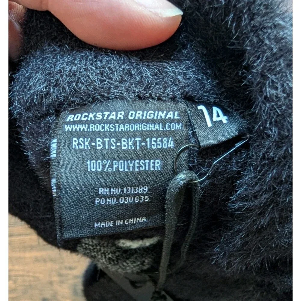 Rockstar Original Lake Mohair Knit Track Suit Set, Hoodie & Pants, Boys 14, NEW